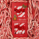 KITSCH - Elf x kitsch Satin Heatless Set- Candy Cane